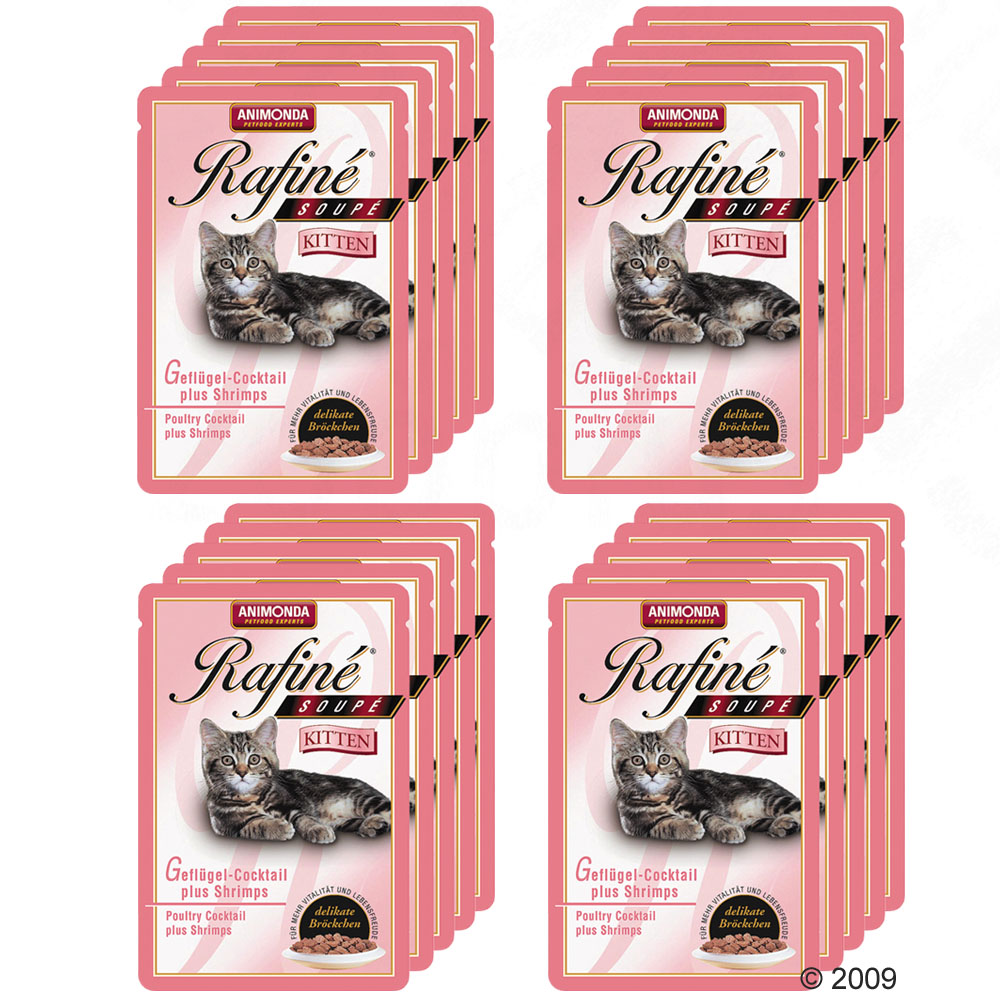 megapack animonda rafin soup kitten 20 x 100 g      kalkoen, hart & wortels