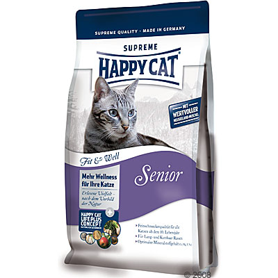 happy cat fit & well senior     1 kg