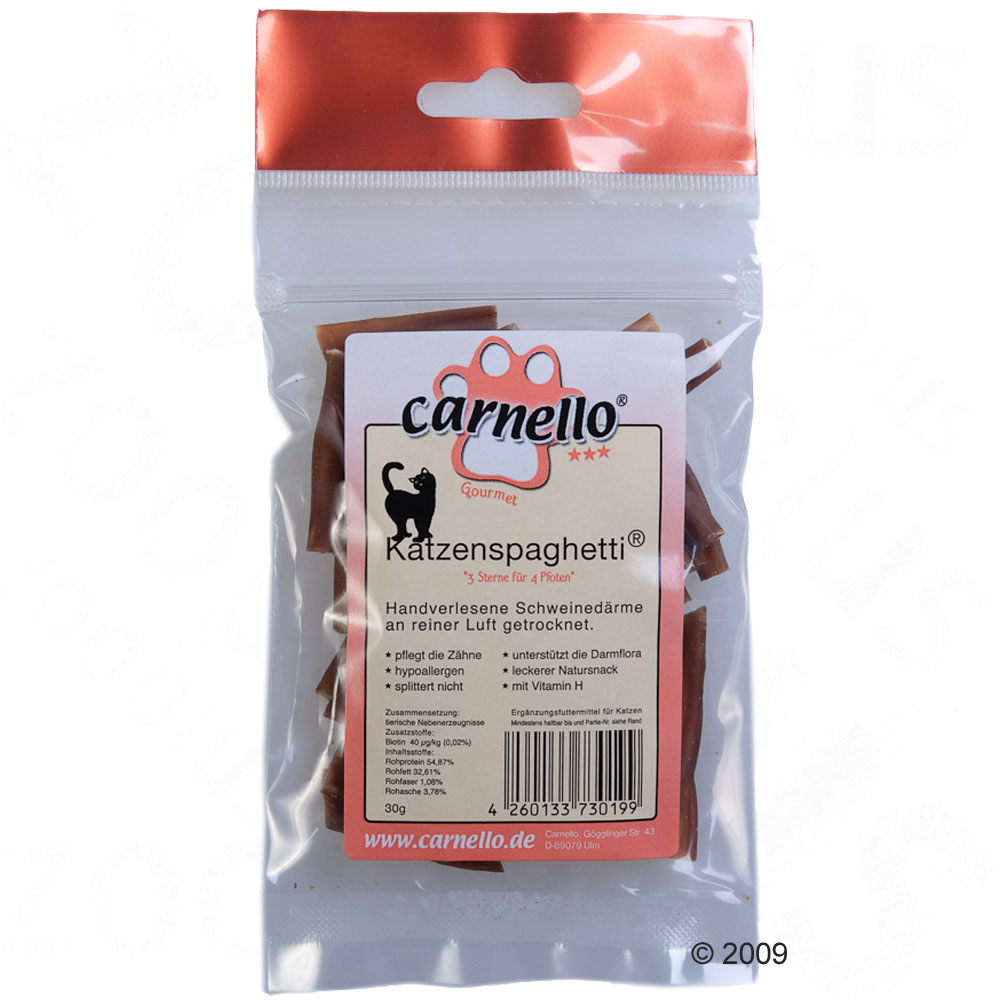 Original carnello kattenspaghetti     30 g van kantoor artikelen tip.