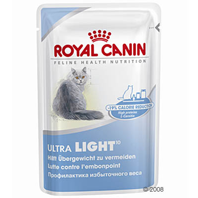 Royal canin ultra light     6 x 85 g van kantoor artikelen tip.