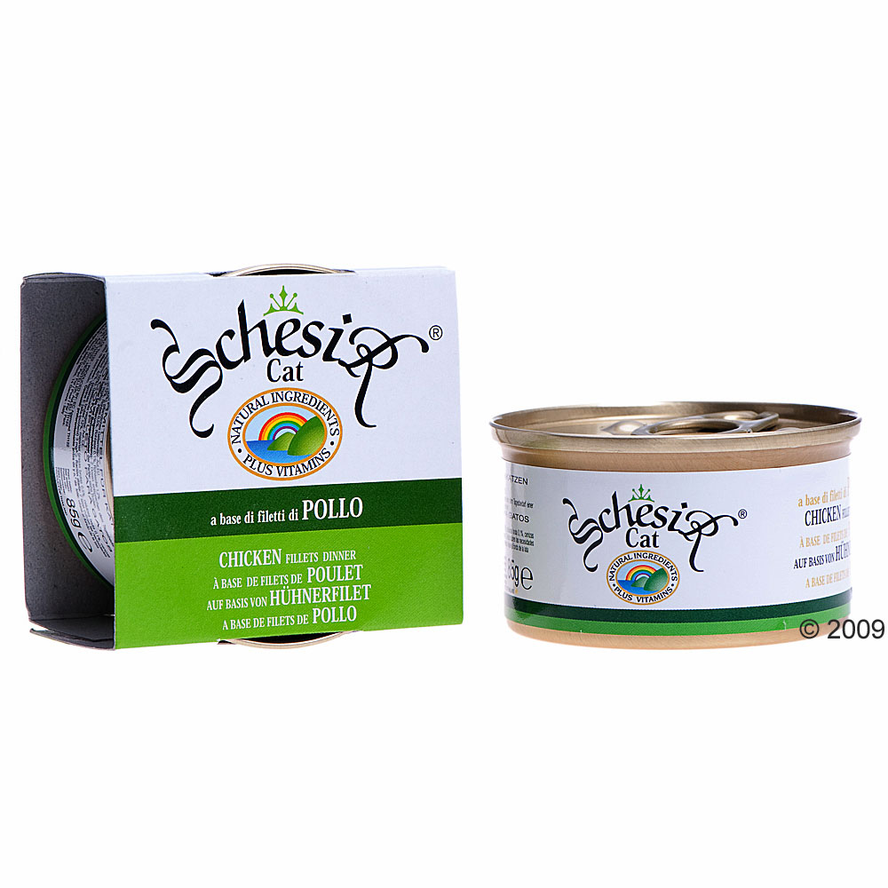 Schesir kip 6 x 85 g     kippenfilet met ham van kantoor artikelen tip.