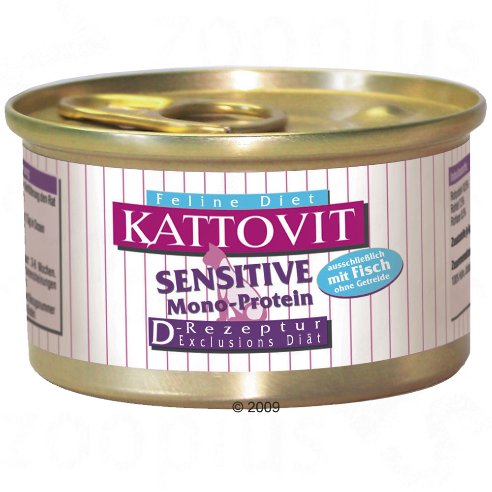 Kattovit sensitive 12 x 85 g     vis van kantoor artikelen tip.