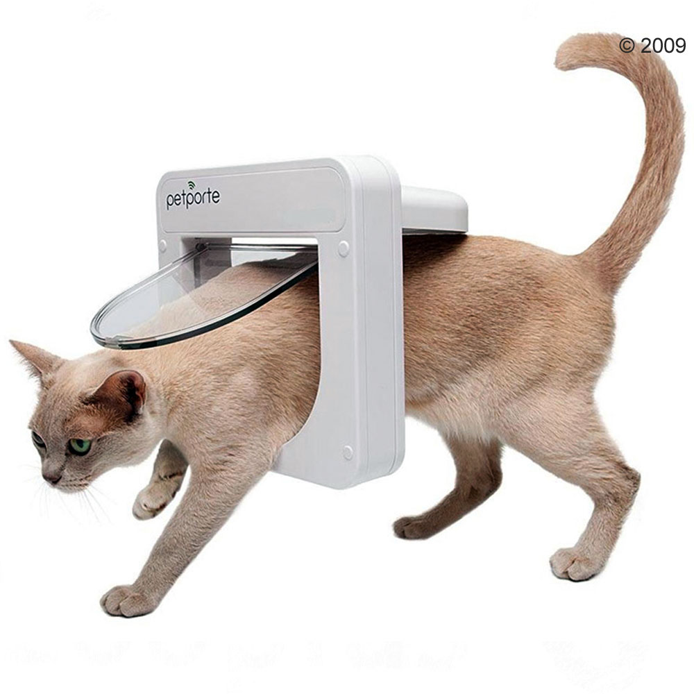 petporte smartflap microchip kattenluik     wit