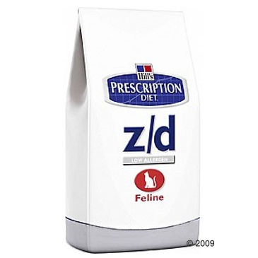 hillŽs prescription diet feline   z/d     2 kg