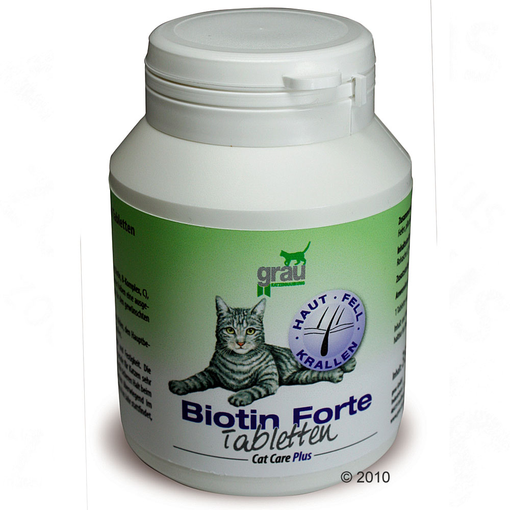 Grau cat care plus biotine forte     ca. 90 tabletten van kantoor artikelen tip.