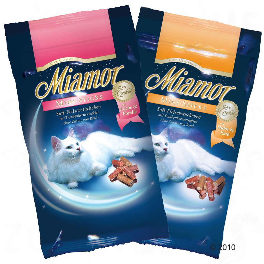 miamor cat confect mini sticks     3 x kip & eend