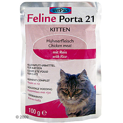 feline porta 21 portiezakjes 6 x 100 g     kip puur