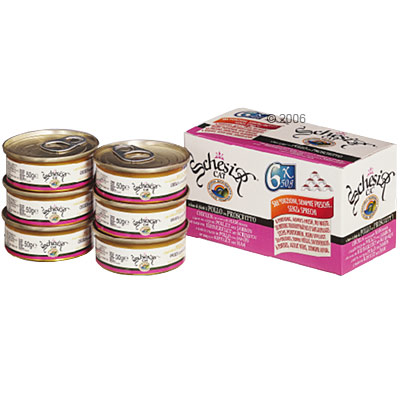 Schesir small natural 6 x 50 g     kippenfilet met ham van kantoor artikelen tip.