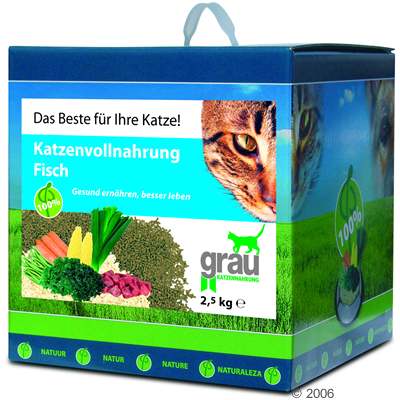 grau volwaardig kattenvoer met vis     2,5 kg