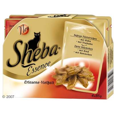 Sheba essence multipack 4 x 85 g     geselecteerde veelvoud van kantoor artikelen tip.