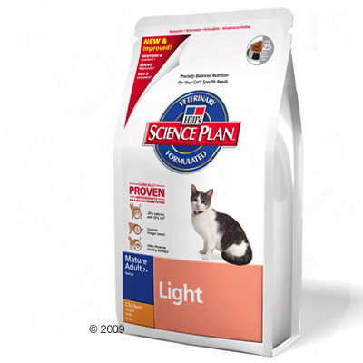 hill's feline light mature adult senior kip     1,5 kg