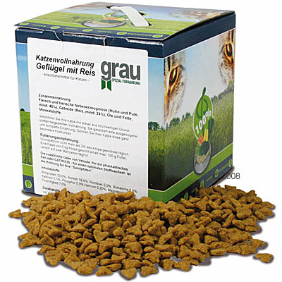 grau kattenvoer gevogelte & rijst     1 kg