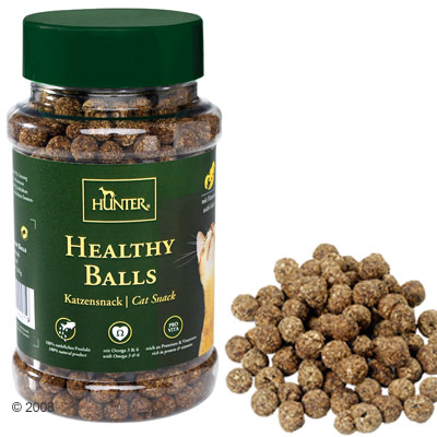 Hunter kattensnack healthy balls     250 g van kantoor artikelen tip.