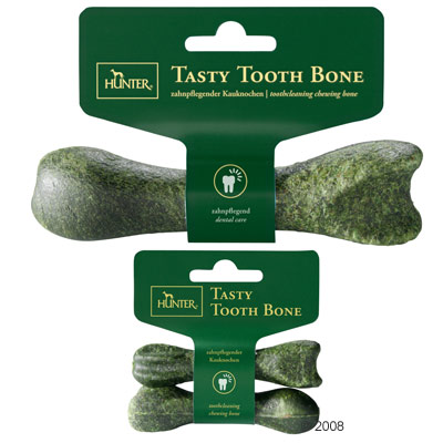 hunter tasty tooth bone kauwbot     95 g (1 stuk)