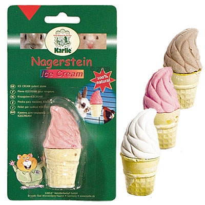 Knaagsteen icecream     32 g van kantoor artikelen tip.