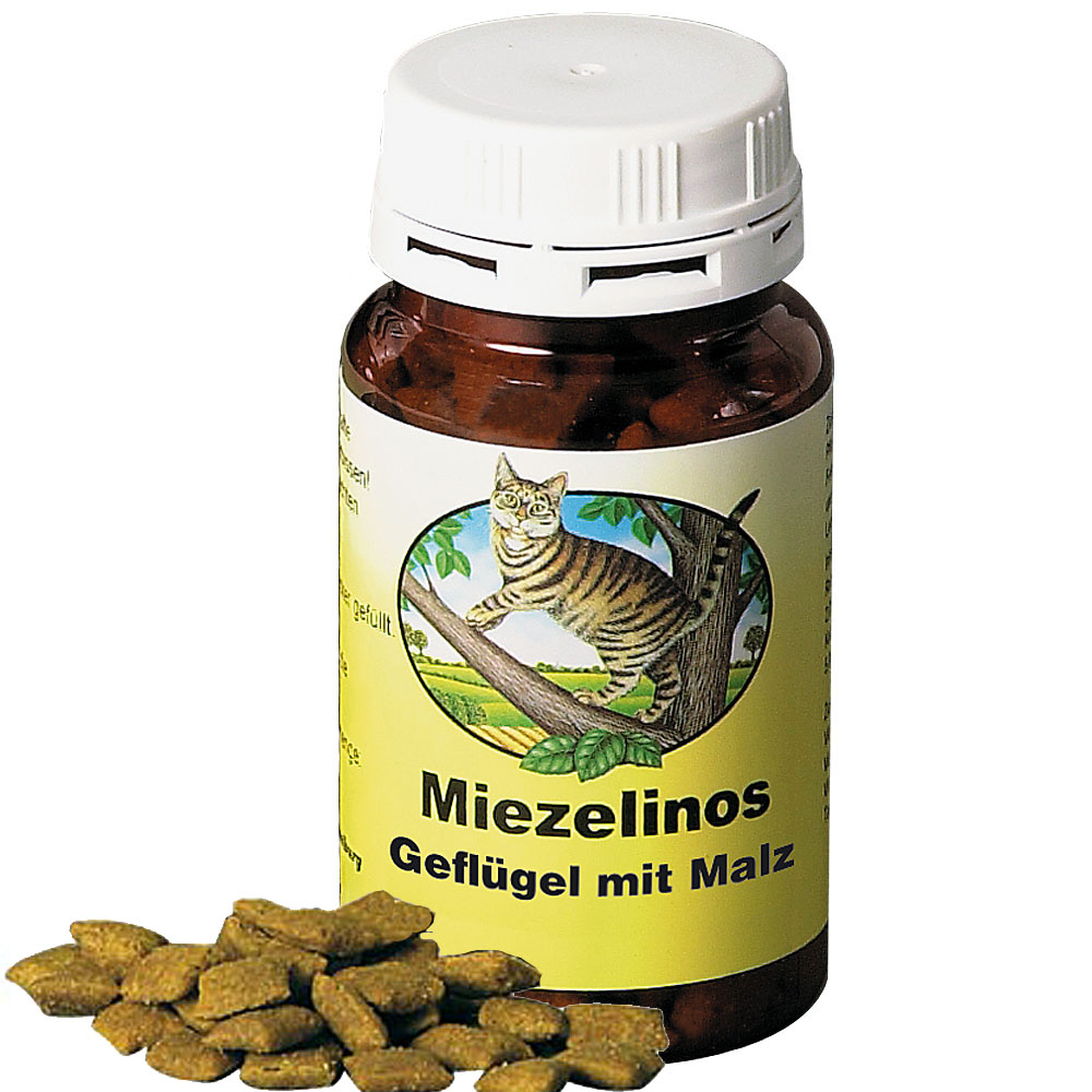 miezelinos met gevogelte & mout     175 g