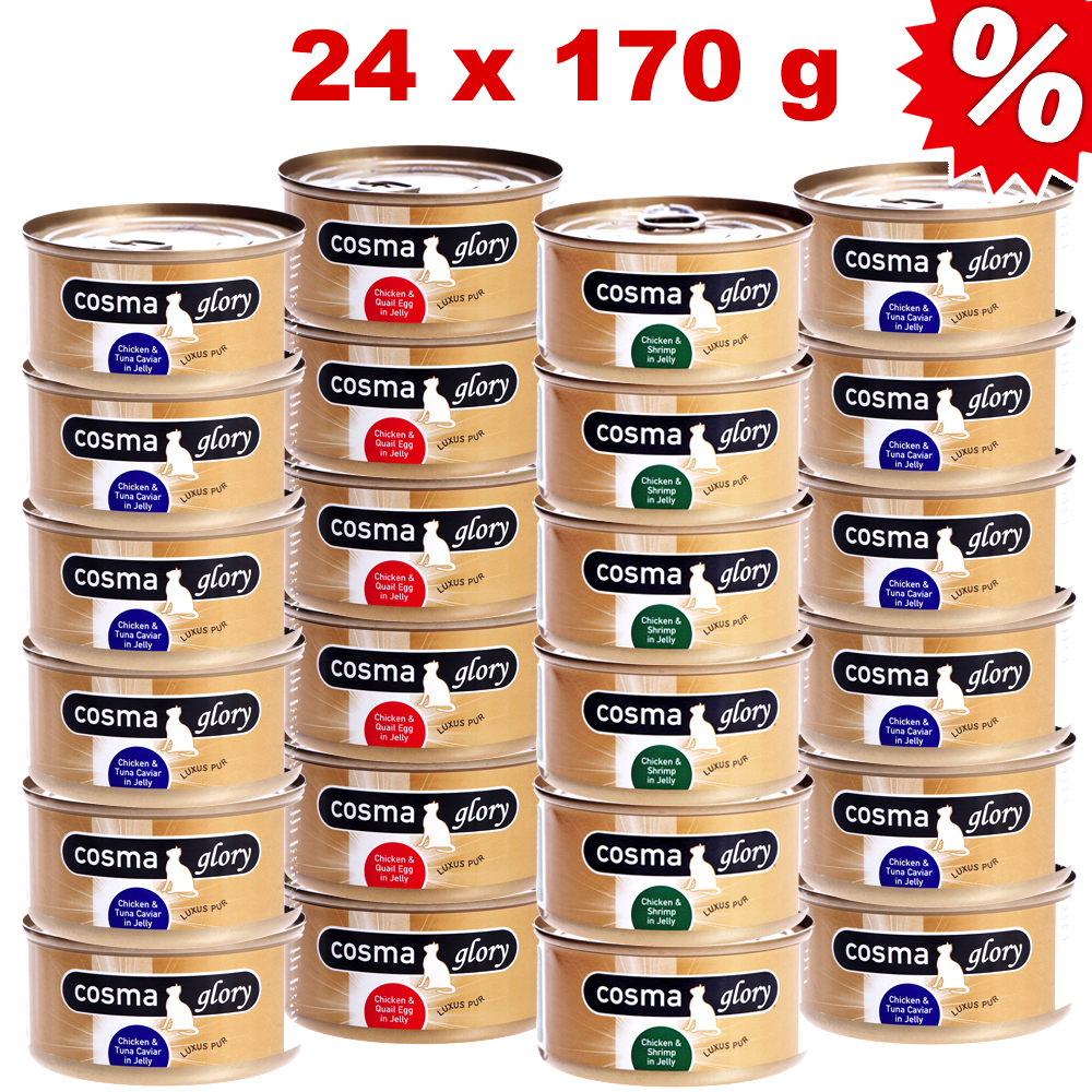 Voordeelpakket  cosma glory in gelei 24 x 170 g     kip met garnalen van kantoor artikelen tip.