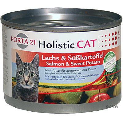 porta 21 holistic cat biovoer 6 x 170 g     adult met zalm & kaviaar