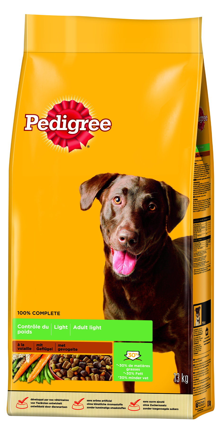 Pedigree light      13 kg van kantoor artikelen tip.