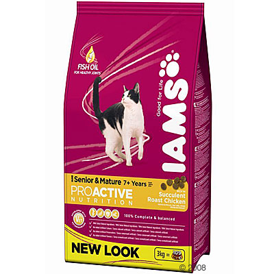 Iams senior kattenvoer met veel kip.     1,5 kg van kantoor artikelen tip.